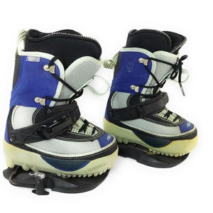 K2 Clicker Youth Snowboard Boots 3-4 with Bindings and Hardware