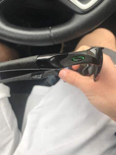 Black Men's One Size Fits All Oakley Flak Jacket Sunglasses