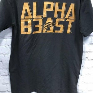 Small Mens Alpha Beast T Shirt Black / Gold Size Small New With Tags