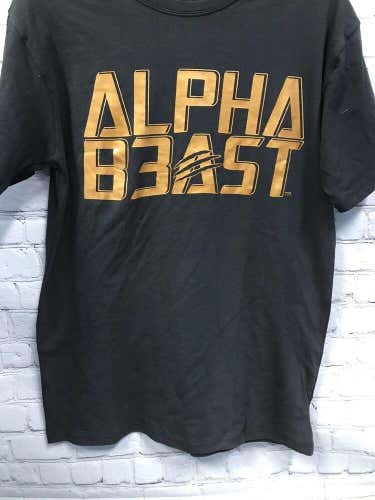 Small Mens Alpha Beast T Shirt Black / Gold Size Small New With Tags