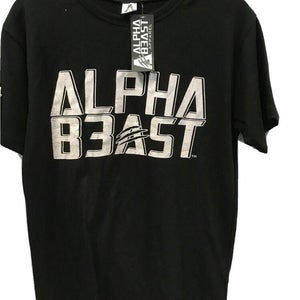 New With Defects Mens Alpha Beast Black / White Tshirt Size Small