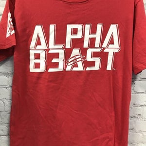 Mens Red Alpha Beast T-shirt Size Small New With Tags Red / White