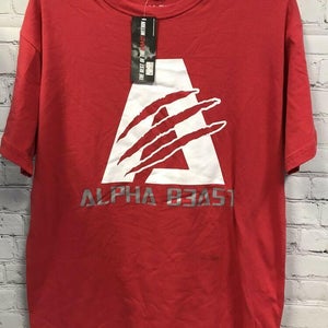 Medium Mens Alpha Beast Red / White Tshirt New With Tag