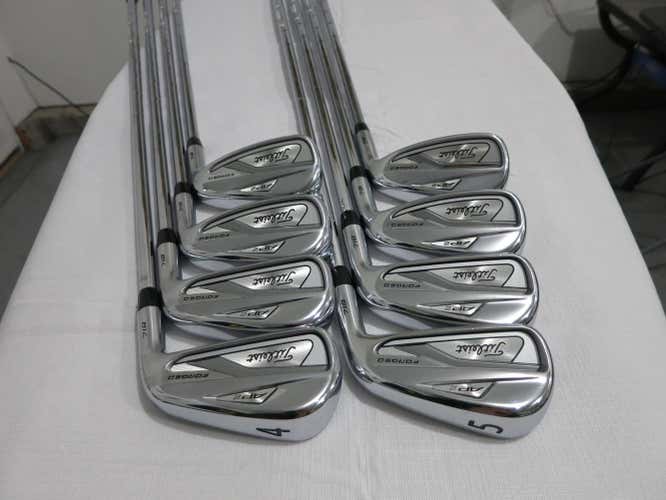 Titleist 718 AP2 Forged Iron Set - 4-PW, GW - AMT White S300 Stiff Steel - MINT