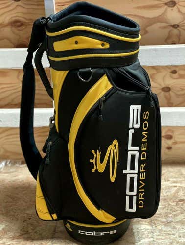 Cobra Golf Demo Drivers Staff Bag 12" Top 6-Way Divider Bag Black/Yellow #2256