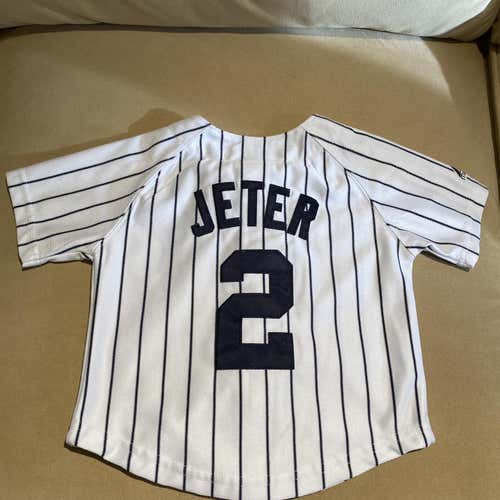 White Infant Small / Medium Majestic Jersey