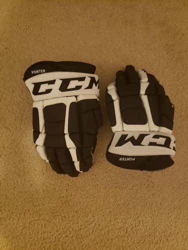 Black Senior Used CCM Pro Model Gloves 14" Pro Stock