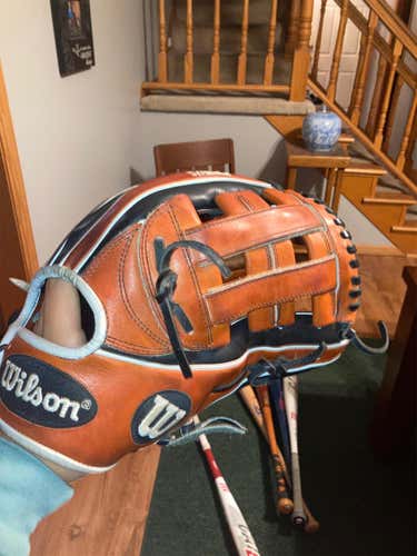 Black High School/College Infield A2K 12" Baseball Glove