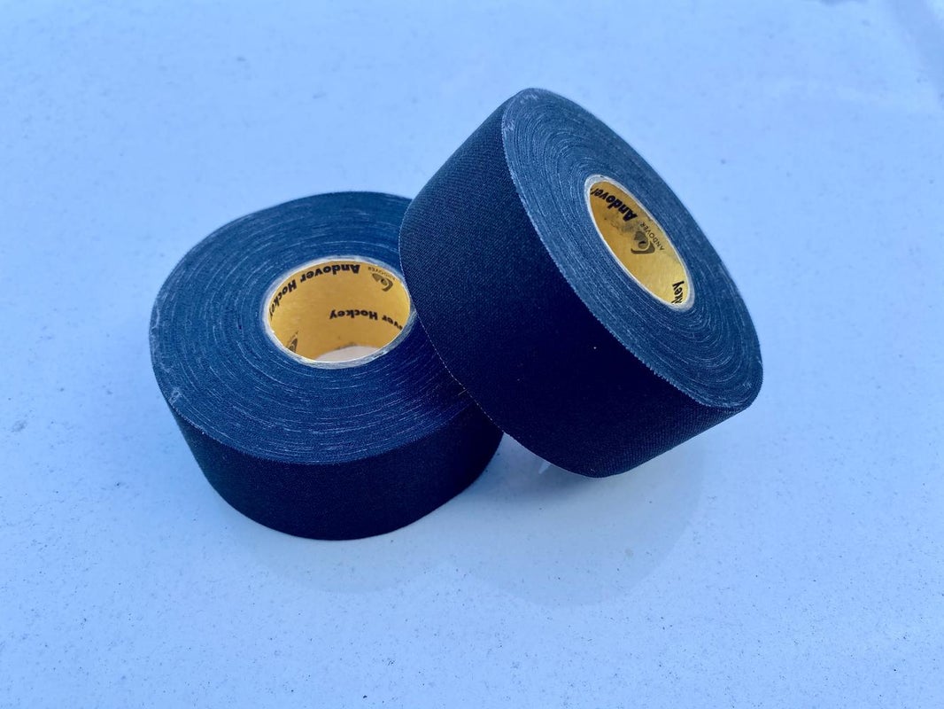 2 Pack Andover Wide Black Cloth Hockey Stick Tape Pro Quality 1.5" X 30YD