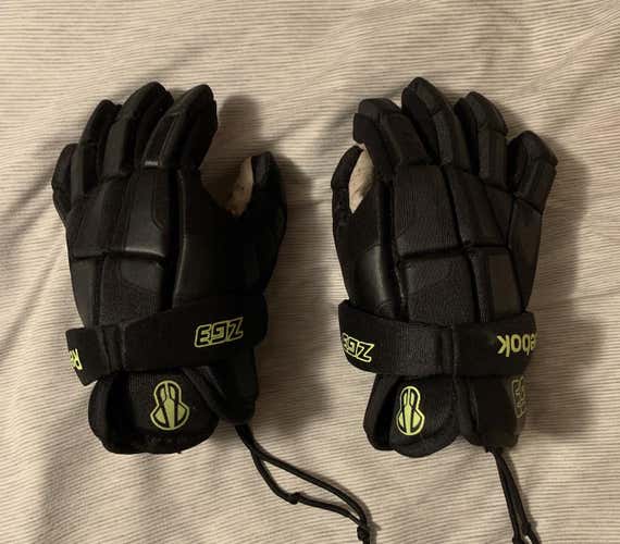 Black Used Player's Reebok 12" Lacrosse Gloves