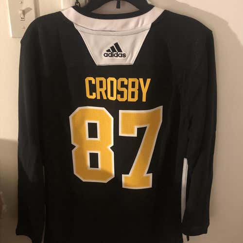 Sydney Crosby Pittsburgh Penguins Adidas NHL Practice Jersey 46