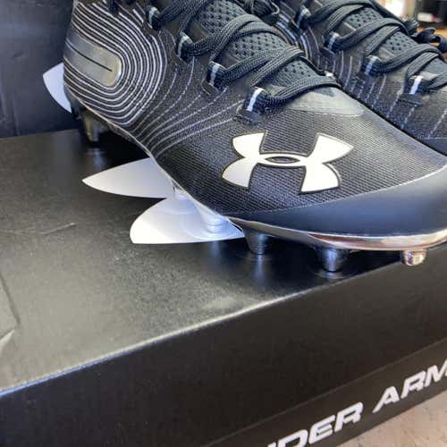 Black Men's Molded Cleats High Top