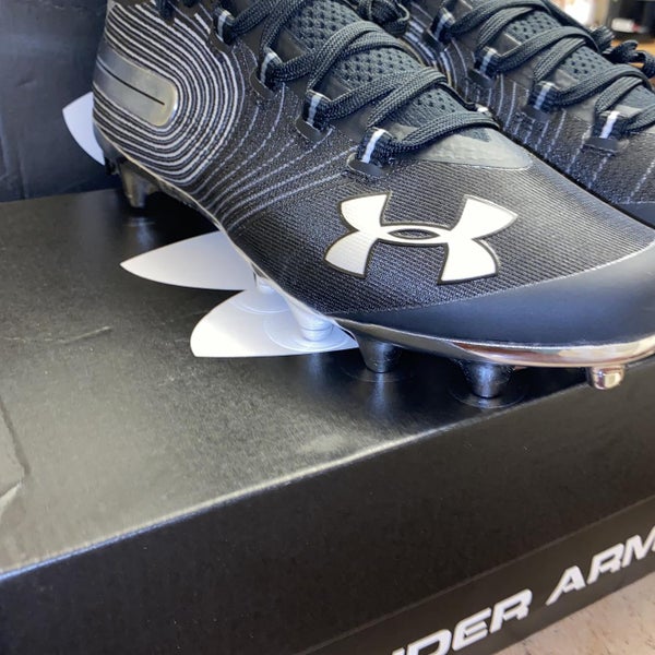 Black Men's Molded Cleats High Top