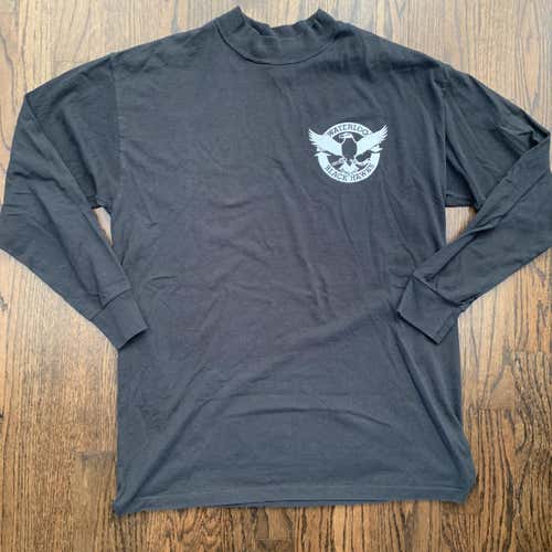 50/50 Cotton Poly Long Sleeve Shirt - Waterloo Blackhawks USHL