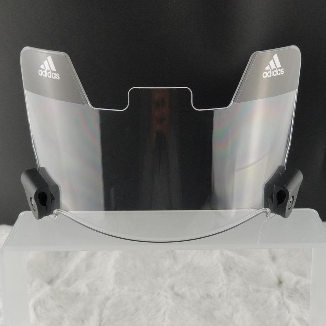 adidas football helmet shield Mini Visor UA / UA Clips / Red but made for Riddell Speed Minis Adidas Football Clear Visor