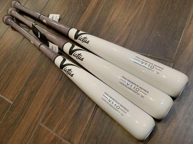 2021 Victus Pro Reserve Series V110 Hard Gloss Maple Wood Bat - 31" Cupped End