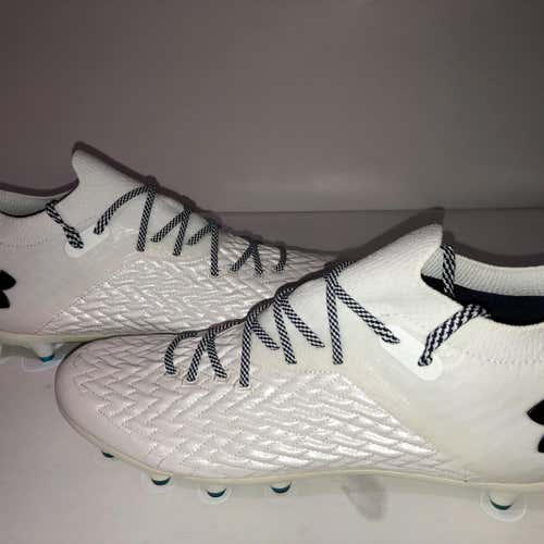 White Men's Molded Cleats Under Armour