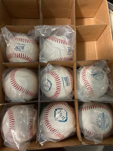 New Spalding 9 Pack Baseballs