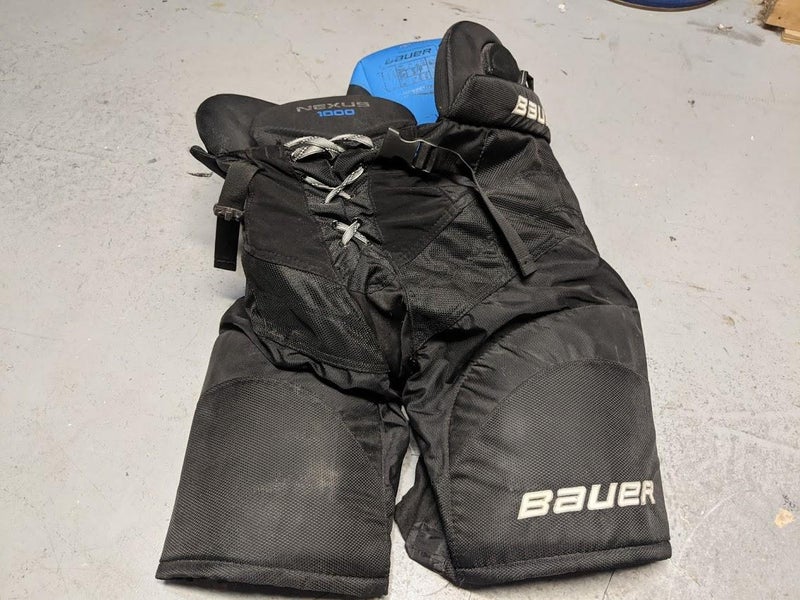 Black Used Senior Small Bauer Nexus 1000 Hockey Pants