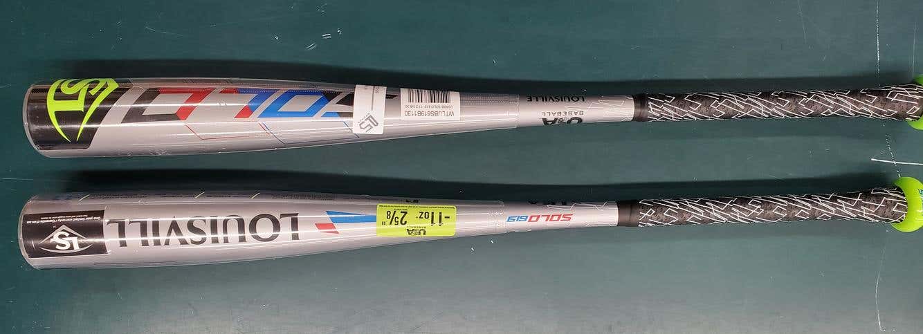 New Kid Pitch (9YO-13YO) 2019 Louisville Slugger Alloy Solo 619 Bat (-11) 18 oz 29"