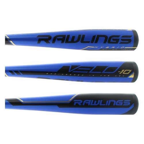 New Kid Pitch (9YO-13YO) 2019 Rawlings Hybrid Velo Hybrid Bat (-10) 20 oz 30"