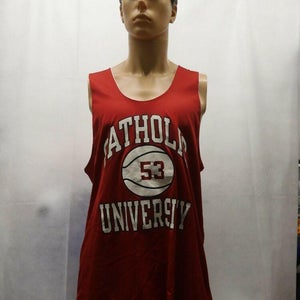 Vintage TI Catholic University Champion Basketball Practice Jersey NCAA XXL