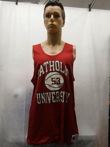 Vintage TI Catholic University Champion Basketball Practice Jersey NCAA XXL