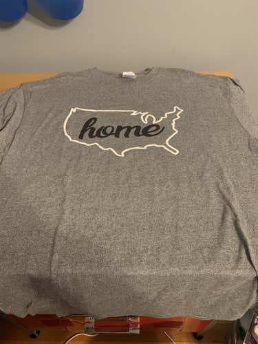 Gray Adult L America “home” Shirt