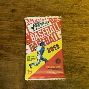2019 Topps Heritage MLB Baseball Factory Sealed Pack