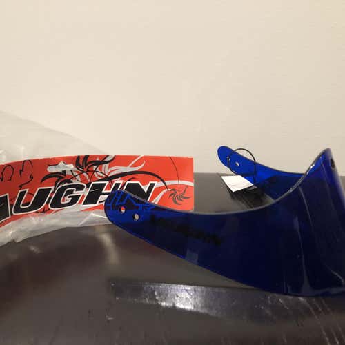 New  Vaughn VTG 2000 Lexan Throat Guard SR BLU