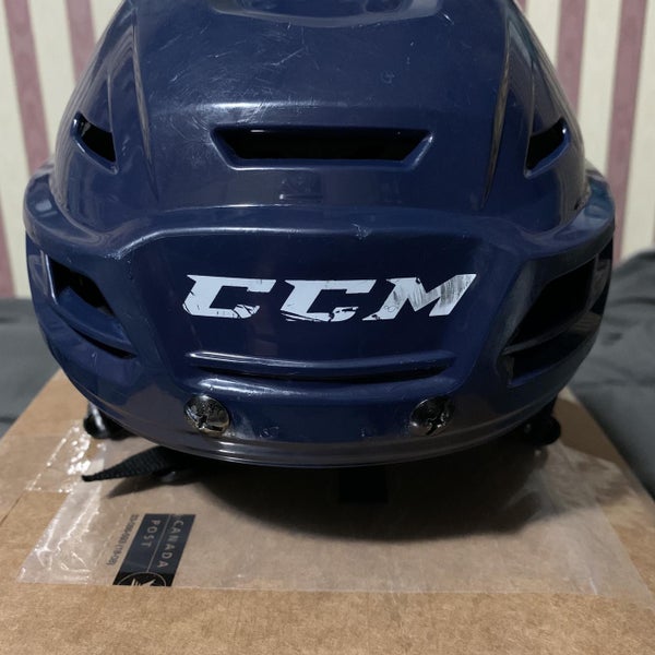 Blue Used Medium CCM Resistance 100 Pro Stock Helmet