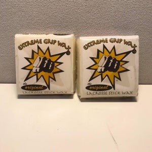 New Extreme Grip Wax | Lacrosse Stick Wax - Clear (2 Pack)