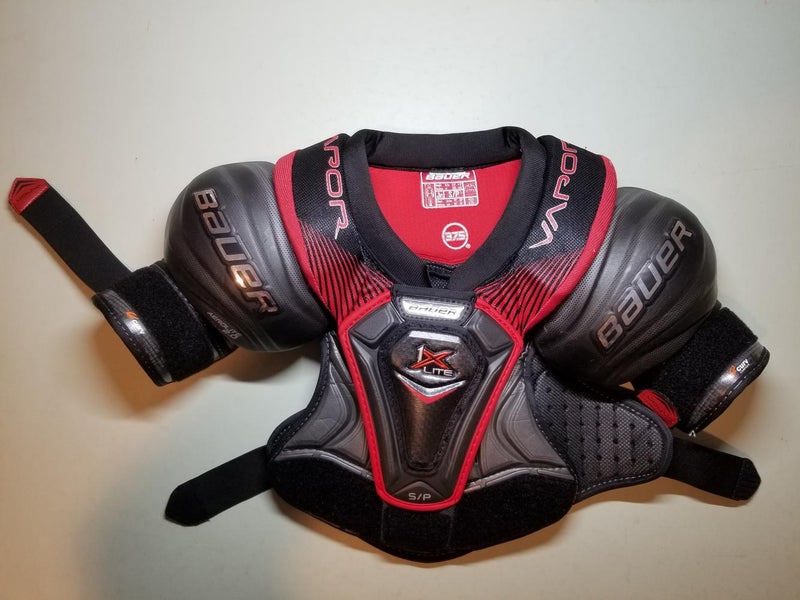 Used Junior Small Bauer Vapor 1X Lite Shoulder Pads - Excellent Used Condition