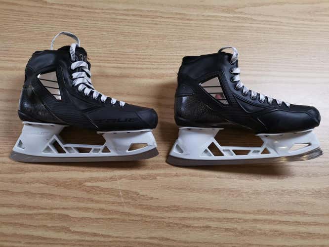 Used Senior True Custom Pro Hockey Goalie Skates Regular Width Size 9