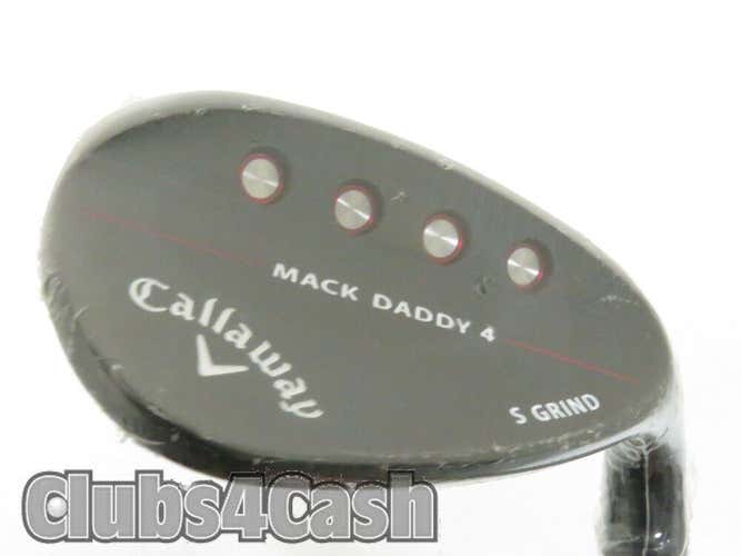 Callaway Mack Daddy 4 Wedge Black S Grind 54.10 Sand 54* .. NEW
