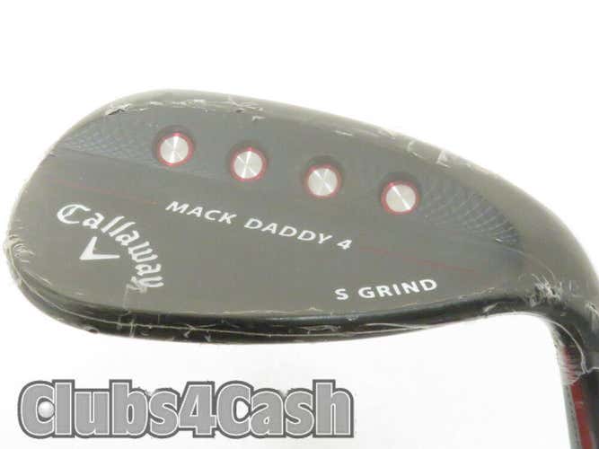 Callaway Mack Daddy 4 Wedge Black S Grind 60.10 LOB 60 .. NEW