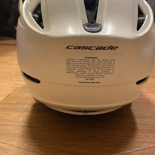 White Adult Player's Cascade CPX-R Helmet
