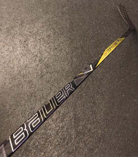 Used Left Handed Supreme 1S Toe Pro Stock Hockey Stick