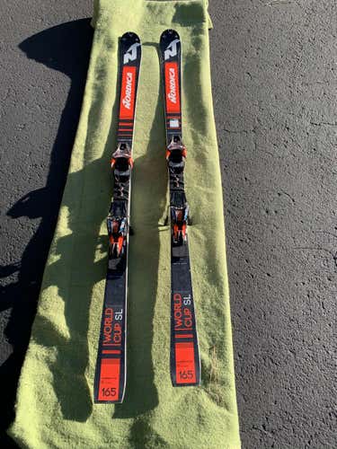 Used Men's 2019-2020 Nordica SL WC Skis With Bindings