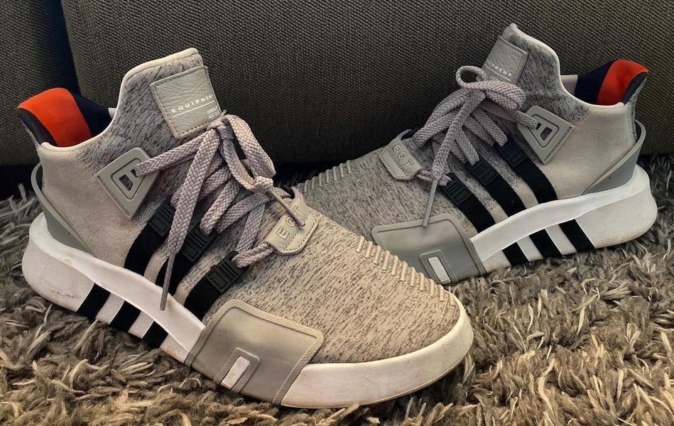 Used adidas EQT Basketball Adv Heather Gray Adult Size 10