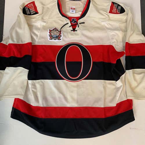 New Reebok 2014 Heritage Classic Ottawa Senators NHL Pro Stock Hockey Jersey 58+