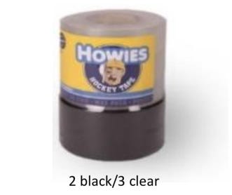 Howies 5-Pack Tape - 2 Black/3 Clear