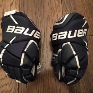 White New  Junior Bauer Vapor VELOCITY LE Gloves SIZE 11" NAVE
