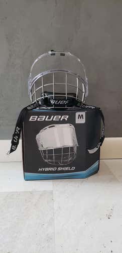 Used Senior Medium Bauer Hybrid Shield Full Cage
