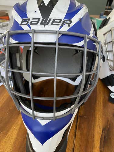 Used Senior Bauer NME 5 Goalie Mask