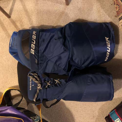 Blue Senior Medium Bauer Nexus 1N Hockey Pants