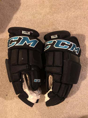 Black Senior CCM HG97 15" Pro Stock Gloves