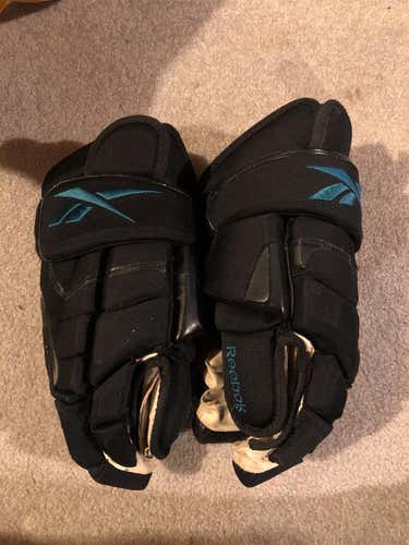 Black Senior Reebok 10K 15" Pro Stock Gloves