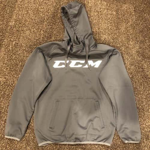Gray Men's Used Adult Medium CCM Team Hoodie