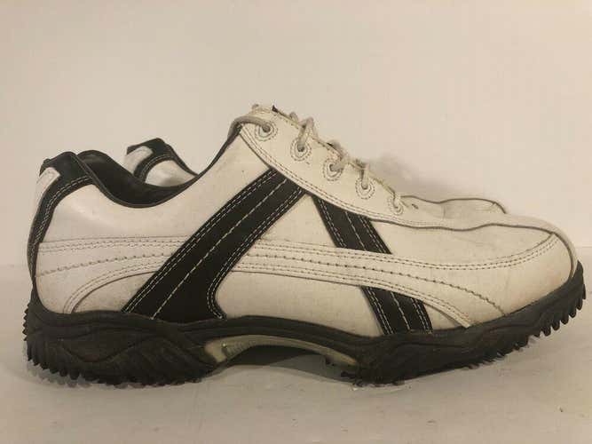 Footjoy Contour Series 54005 Men's Golf Shoes Black & White 9.5M